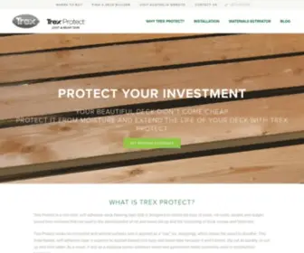 Trexprotect.com(Protect your deck from rot. Trex Protect) Screenshot