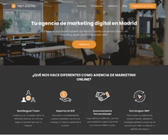 Treydigital.com(Agencia de Marketing Online en Madrid) Screenshot