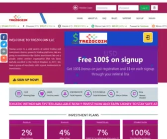 Trezocoin.com(trezocoin) Screenshot