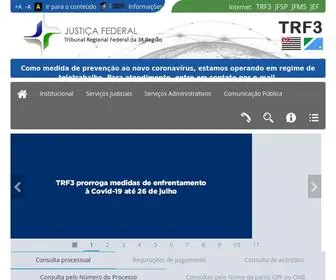 TRF3.jus.br(Tribunal Regional Federal da 3ª Região) Screenshot