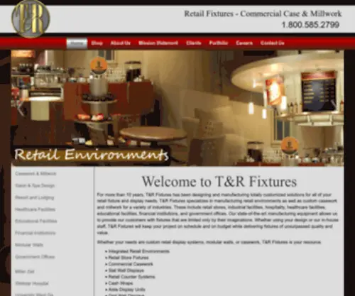 Trfixtures.com(T&R Fixtures) Screenshot