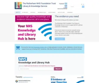 TRFtlibraryknowledge.com(The Rotherham NHS Foundation Trust Library & Knowledge Service) Screenshot