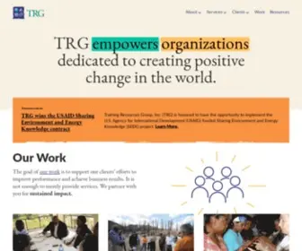 TRG-INC.com(Training Resources Group) Screenshot