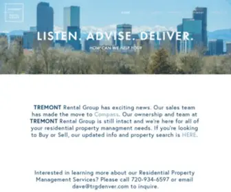 TRgdenver.com(Tremont Rental Group) Screenshot