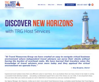 TRghostservices.com(Travel Resources Group) Screenshot