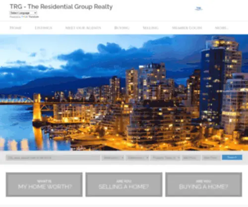 TRgrealty.ca(The Residential Group Realty) Screenshot