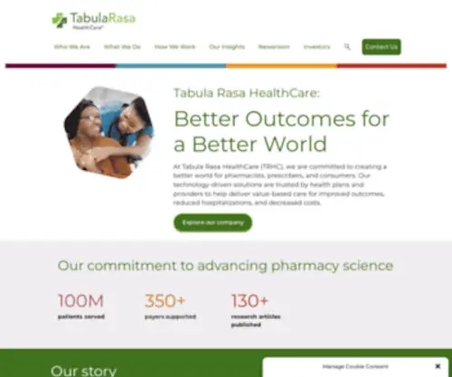 TRHC.com(Tabula Rasa HealthCare Tabula Rasa Healthcare) Screenshot