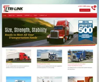 Tri-Linksystems.com(Tri-Link Transportation) Screenshot