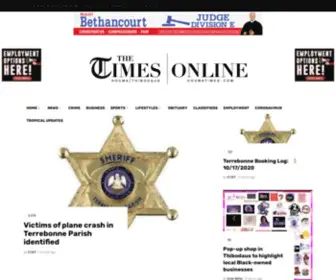 Tri-Parishtimes.com(The Times of Houma/Thibodaux) Screenshot