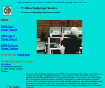 Tri-Statebudgie.org(Tri-State Budgerigar Society (TSBS)) Screenshot