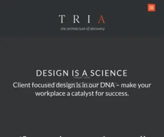 Tria.design(A Boston architecture & interior design firm focused on science and technology organizations) Screenshot