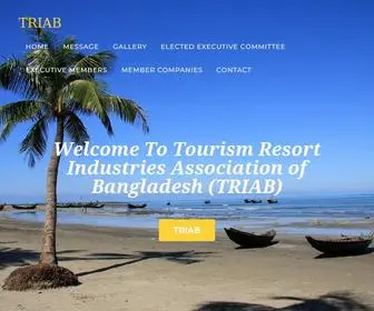 Triab.com.bd(Tourism Resort Industries Association of Bangladesh) Screenshot