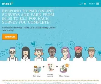 Triaba.com(Paid Online Surveys) Screenshot