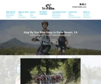 Triabike.com(Buy, Rent & Repair Bicycles, Trikes & More) Screenshot