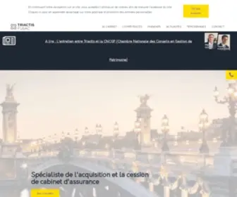 Triactis.com(Acquisition et Cession en cabinet de courtage et assurance) Screenshot