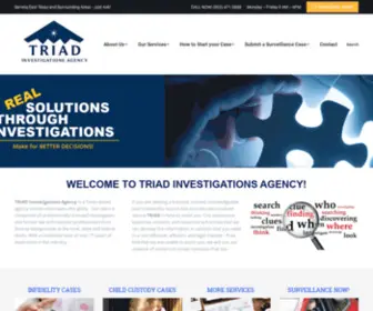 Triadinvestigationsagency.com(Texas and Nationwide Private Investigators) Screenshot