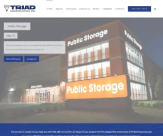 Triadrc.com(Triad Construction) Screenshot