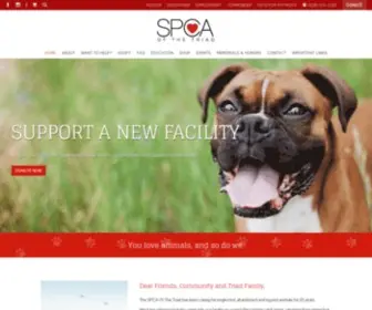 Triadspca.org(SPCA of the Triad) Screenshot