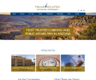 Triadvocates.com(Arizona's Top Lobbying Firm) Screenshot