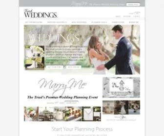 Triadweddings.com(TriadWeddings Magazine in published bi) Screenshot