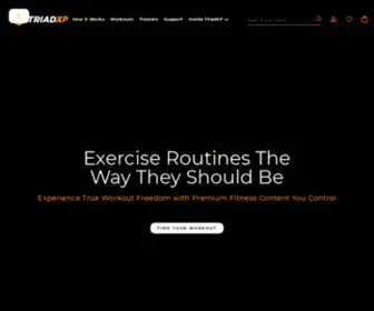 TriadXp.com(TriadXP Workout Routines) Screenshot
