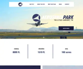 Triaerospacepark.com(Tri Cities Aerospace Park) Screenshot