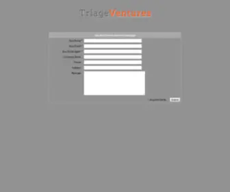 Triageventures.com(About Triage Ventures) Screenshot