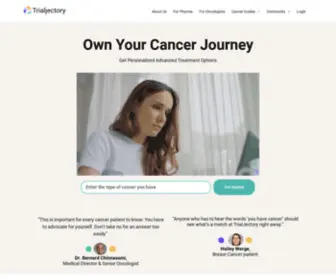 Trialjectory.com(AI-Powered Cancer Trial Matching) Screenshot