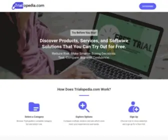 Trialopedia.com(Free Trial Offers) Screenshot