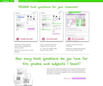 Triand.com(Easy online student testing) Screenshot