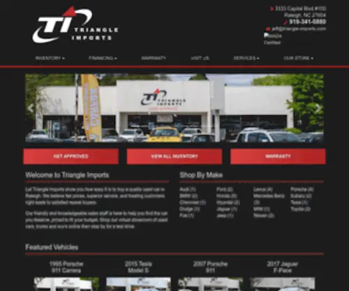 Triangle-Imports.com(Used Cars Raleigh NC) Screenshot