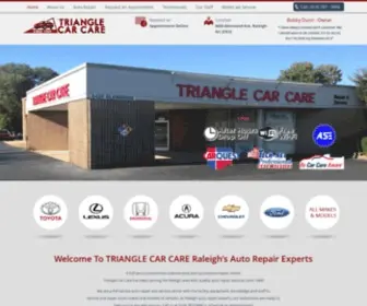 Trianglecarcare.com(Triangle Car Care) Screenshot