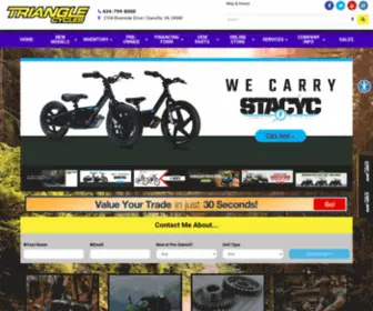Trianglecycles.com(Can Am) Screenshot