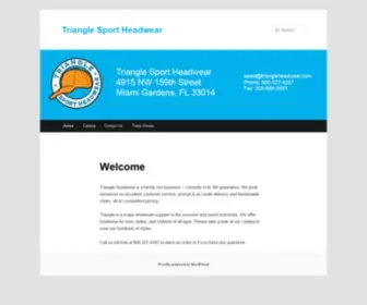 Triangleheadwear.com(Triangle Sport Headwear) Screenshot