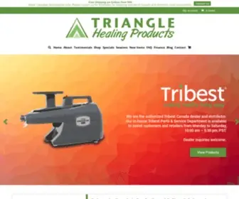 Trianglehealing.com(Shop Unique Health Products) Screenshot