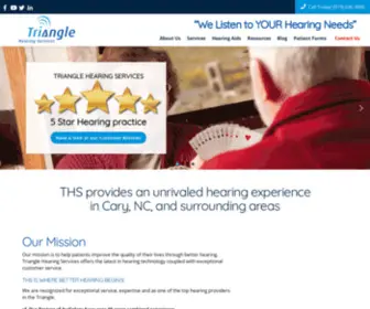 Trianglehearing.com(Triangle Hearing) Screenshot