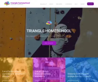 Trianglehomeschooling.com(Homeschooling Resources for Raleigh) Screenshot