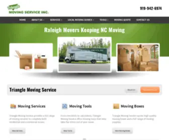 Trianglemoving.com(North Carolina Moving Company) Screenshot