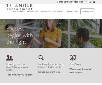 Trianglerecruitment.co.nz(Triangle Recruitment) Screenshot