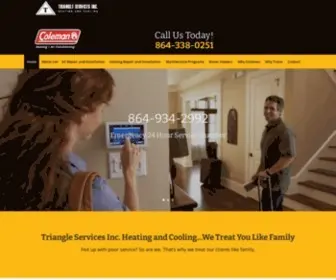 Triangleservicesinc.com(Triangle Services Inc) Screenshot