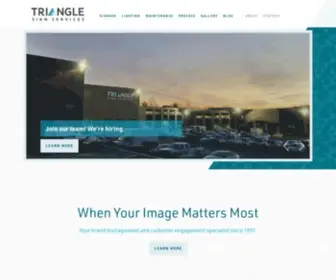 Trianglesign.com(Triangle Sign Services) Screenshot