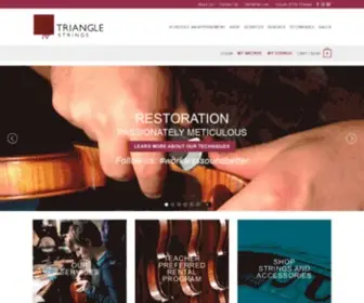 Trianglestrings.com(Violin, Viola, Cello Repair, Sales, Rental, and Restoration) Screenshot