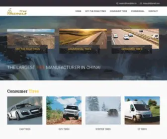 Triangletire.cn(Triangle Tire Product Line) Screenshot