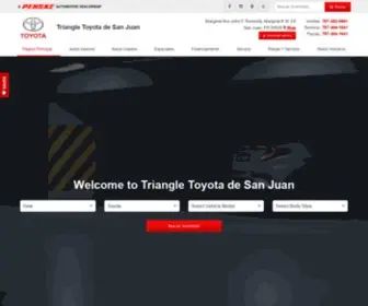 Triangletoyota.com(Triangle Toyota de San Juan) Screenshot