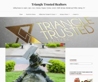 Triangletrustedrealtors.com(Selling homes in Angier) Screenshot