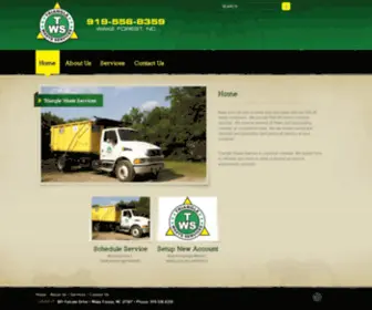 Trianglewasteservices.com(Roll-off Waste Container Services) Screenshot