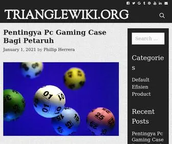 Trianglewiki.org(Pakar Ilmuan Tentang Alam Semesta) Screenshot