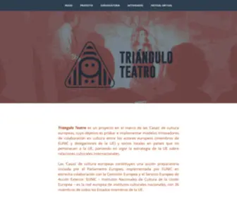 Trianguloteatro.org(Circuito Europeo Teatral Centroamericano) Screenshot