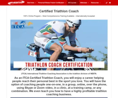 Triathloncoachcertification.com(URL Shortener) Screenshot