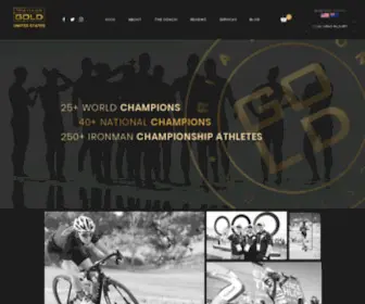 Triathlongold.com(Triathlon Gold triathlon coaching) Screenshot